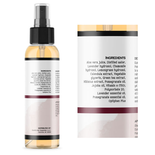 Pomegranate + Lavender Hydrating Light Weight Hair Spray Hair Mist - Eunette Hair Essentials